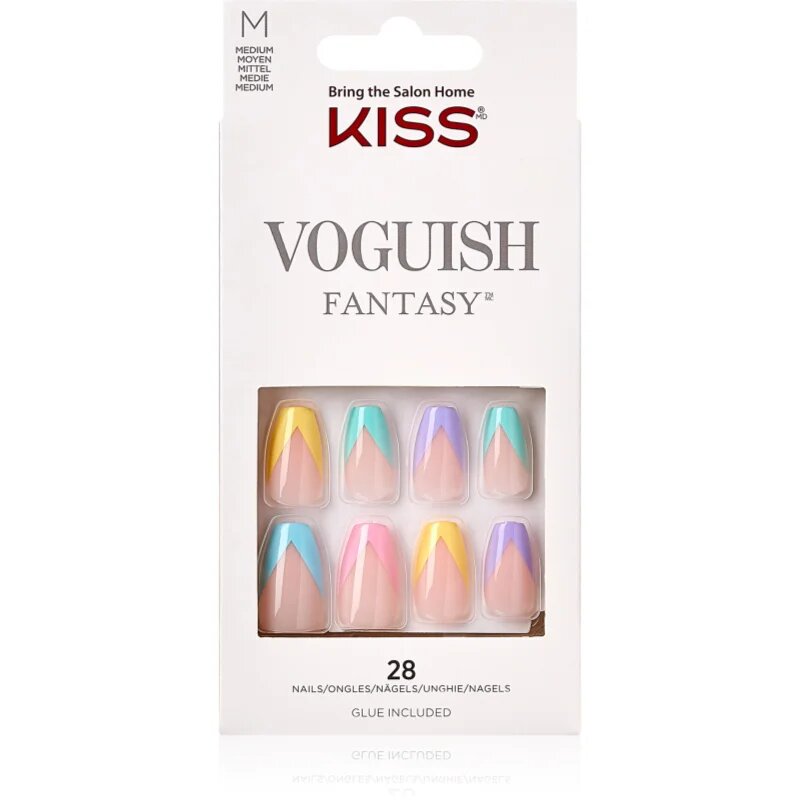 KISS Voguish Fantasy Candies umetni nohti medium 28 kos