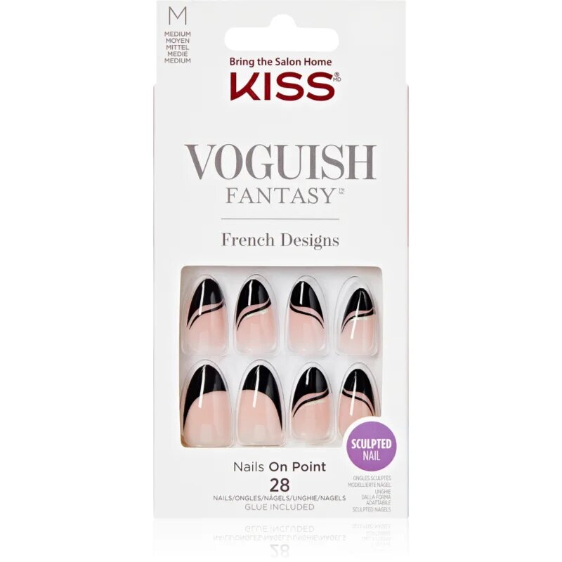 KISS Voguish Fantasy Magnifique umetni nohti medium Magnifique 28 kos