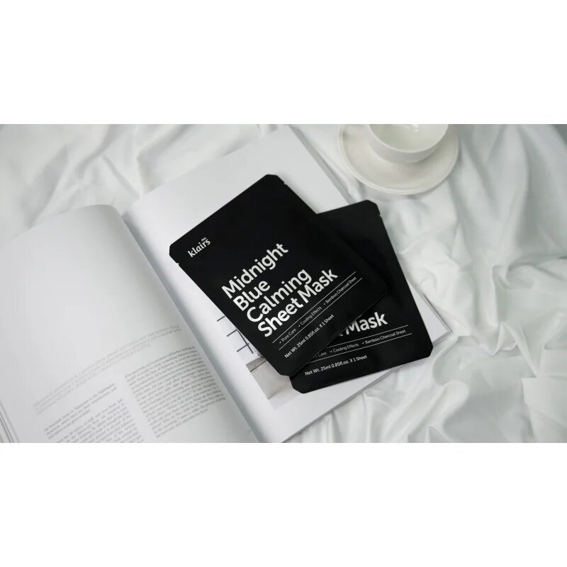 Klairs Midnight Blue Calming Sheet Mask pomirjevalna tekstilna maska 25 ml