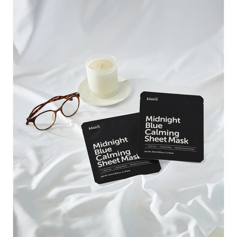 Klairs Midnight Blue Calming Sheet Mask pomirjevalna tekstilna maska 25 ml