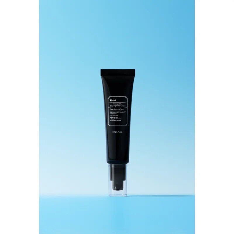 Klairs Midnight Blue Clearing Water Cream lahka vlažilna krema za posvetlitev in zgladitev kože 50 g
