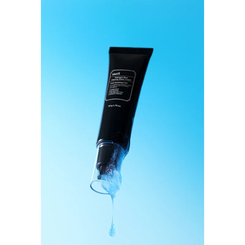 Klairs Midnight Blue Clearing Water Cream lahka vlažilna krema za posvetlitev in zgladitev kože 50 g