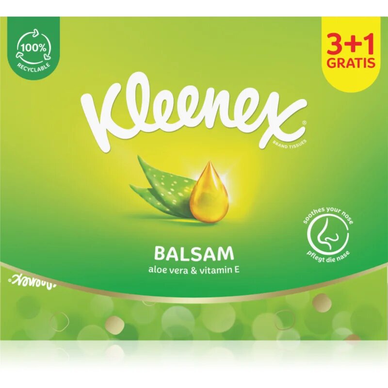 Kleenex Balsam Box papirnati robčki 4x64 kos