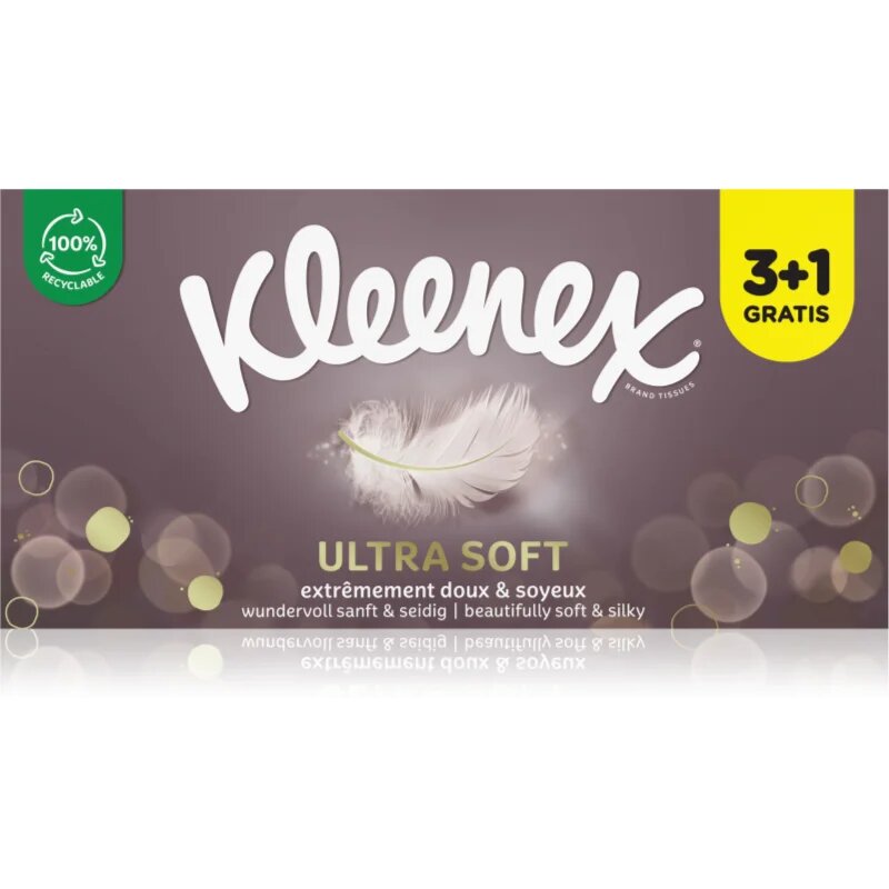 Kleenex Ultra Soft Box papirnati robčki 4x64 kos