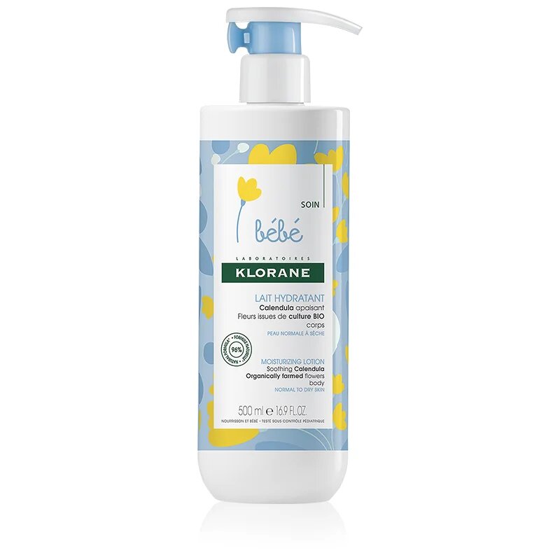 Klorane Bébé Calendula vlažilni losjon za telo za otroke od rojstva 500 ml