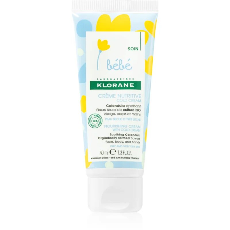 Klorane Bébé Nutrition hranilna krema za otroke 40 ml
