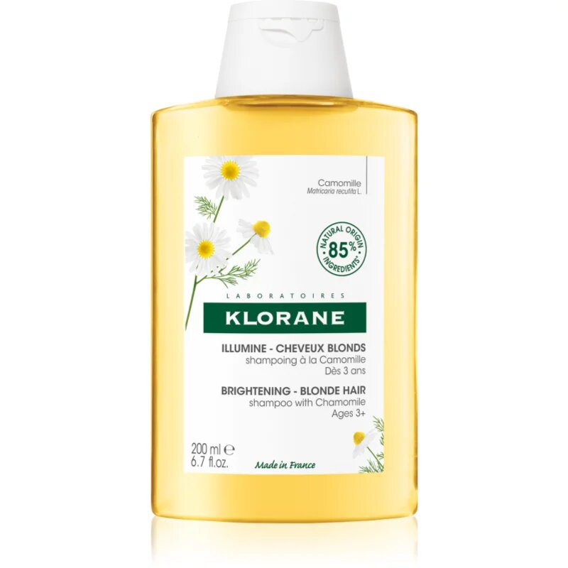 Klorane Chamomile šampon za blond lase 200 ml