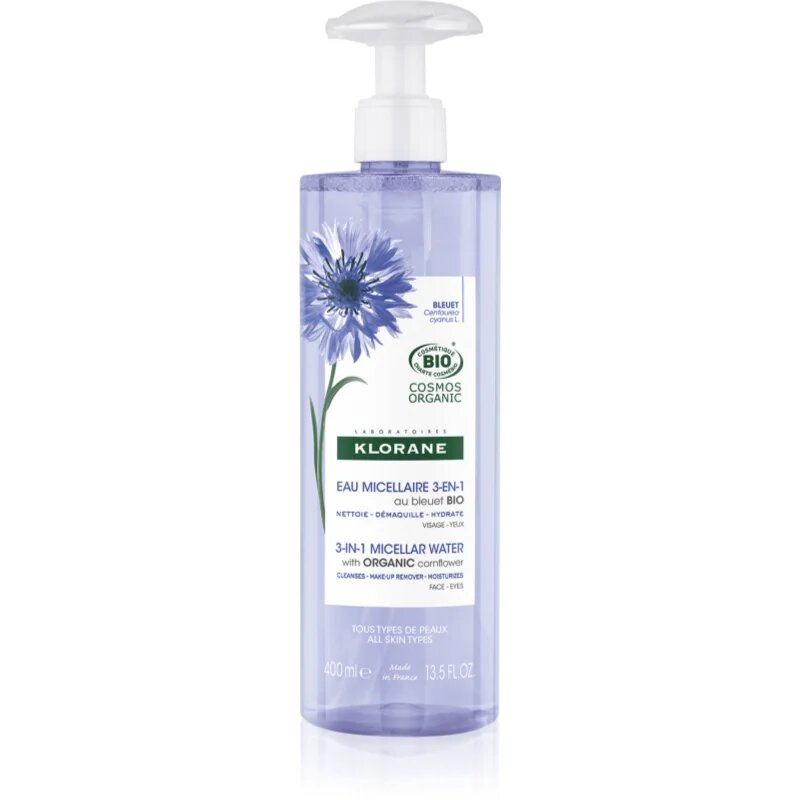 Klorane Cornflower micelarna voda 3v1 400 ml