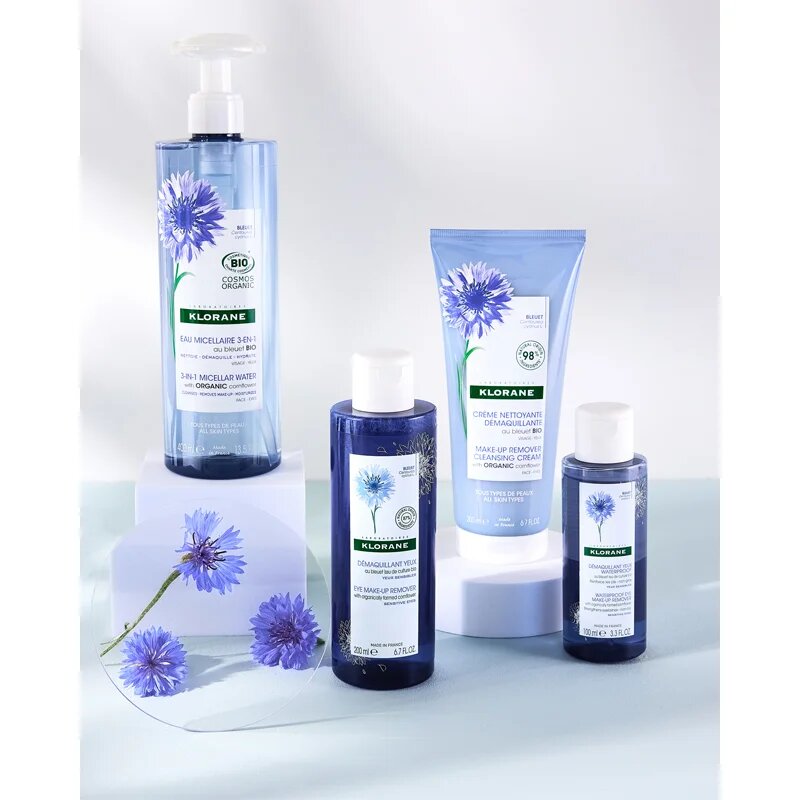 Klorane Cornflower nežni odstranjevalec ličil za oči za občutljive oči 200 ml