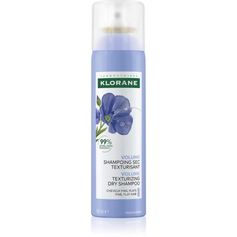 Klorane Flax Fiber suhi šampon za fine in tanke lase 150 ml
