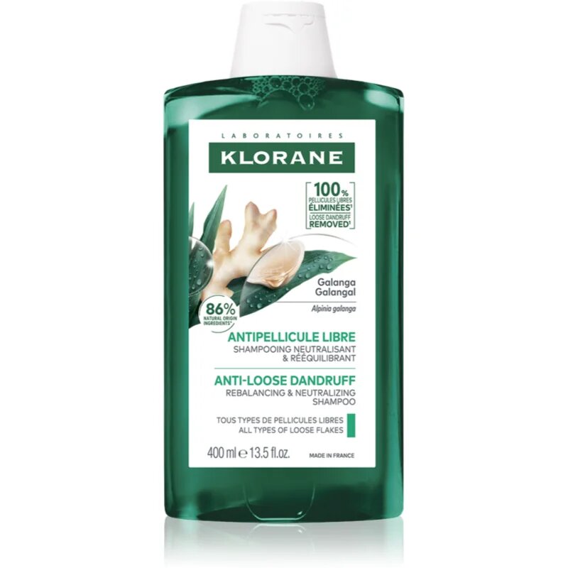 Klorane Galanga vlažilni šampon proti prhljaju 400 ml