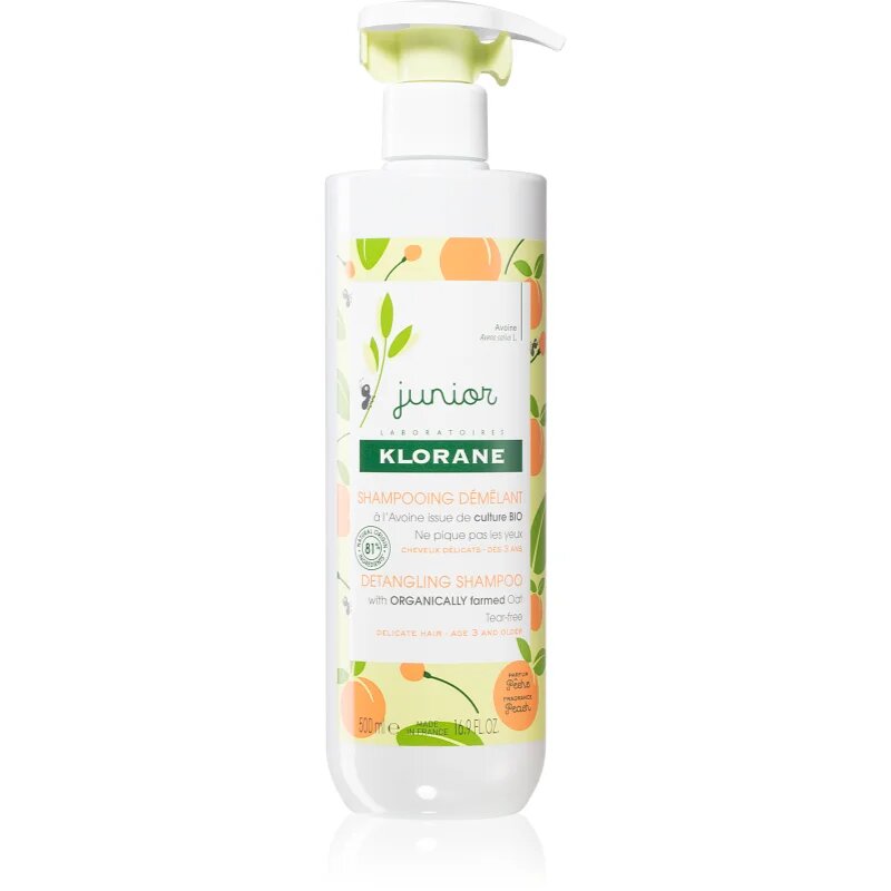 Klorane Junior otroški šampon za tanke lase 500 ml
