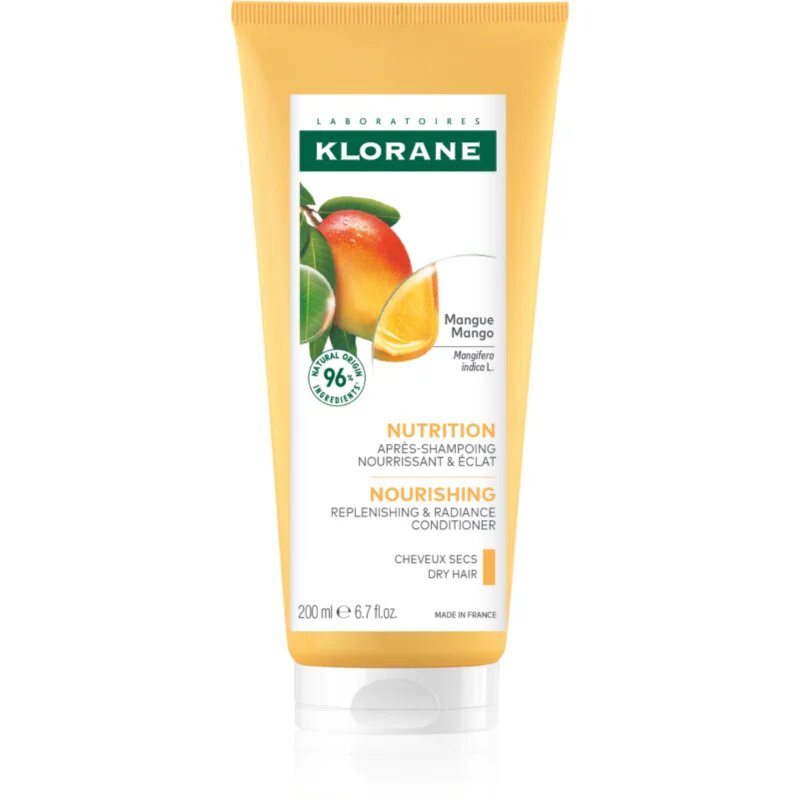 Klorane Mango Nourishing Conditioner Dry Hair hranilni balzam za suhe lase 200 ml