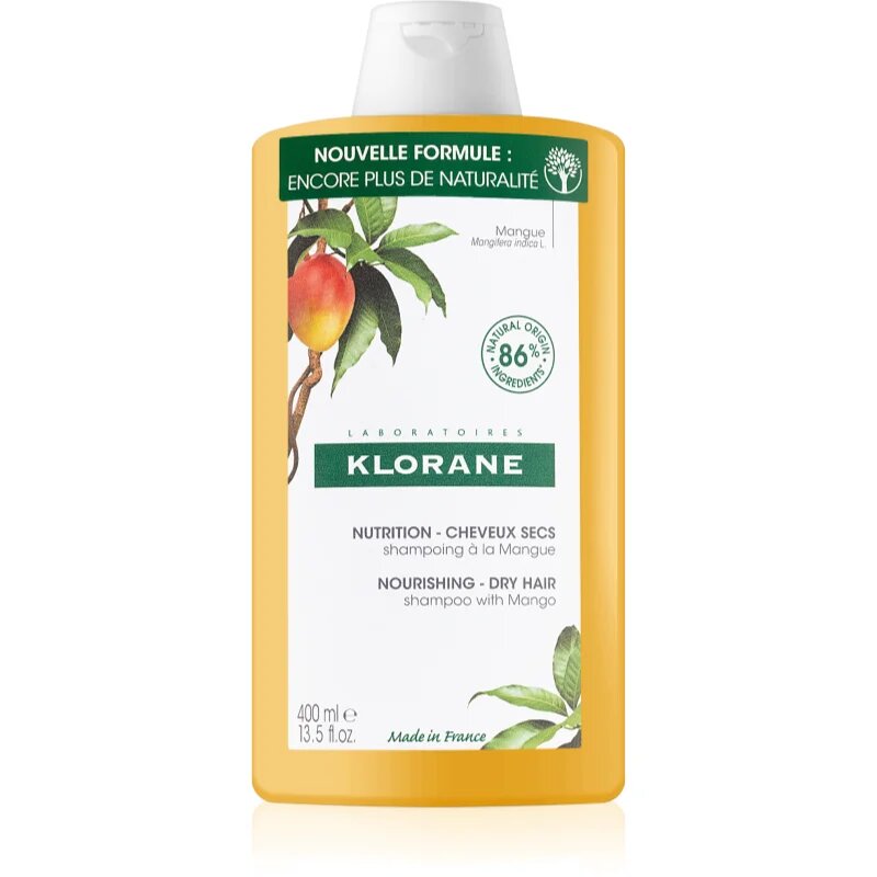 Klorane Mango Nourishing Shampoo Dry Hair intenzivno hranilni šampon za suhe lase 400 ml