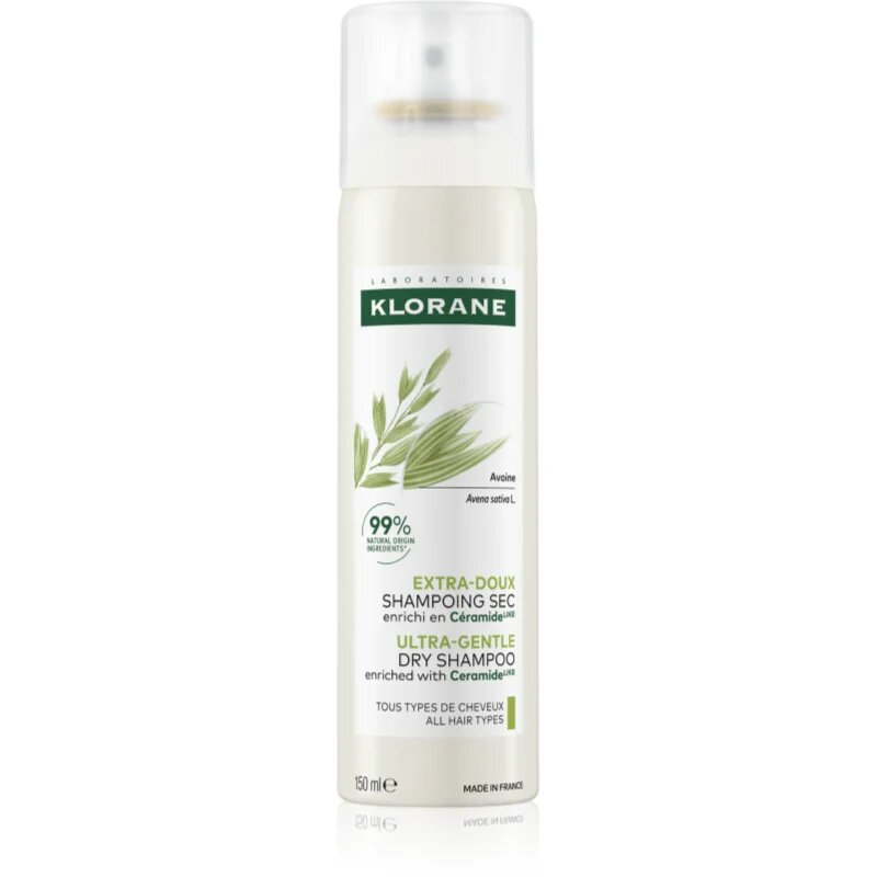 Klorane Oat blag suhi šampon s ceramidi 150 ml