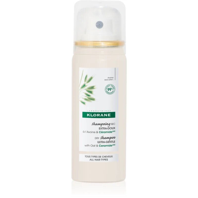 Klorane Oat blag suhi šampon s ceramidi 50 ml