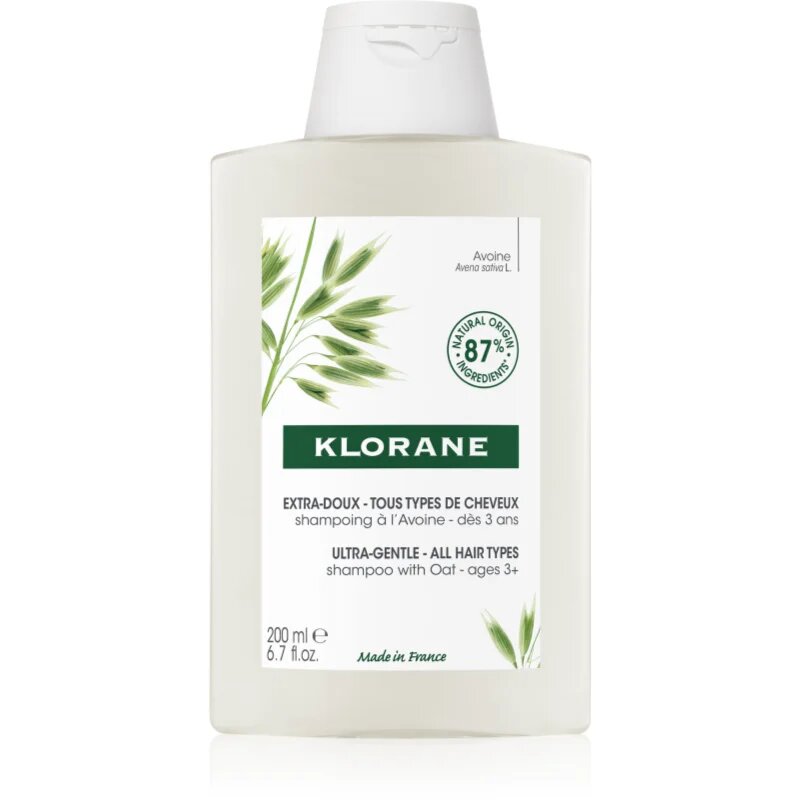Klorane Oat nežni šampon za vse tipe las 200 ml