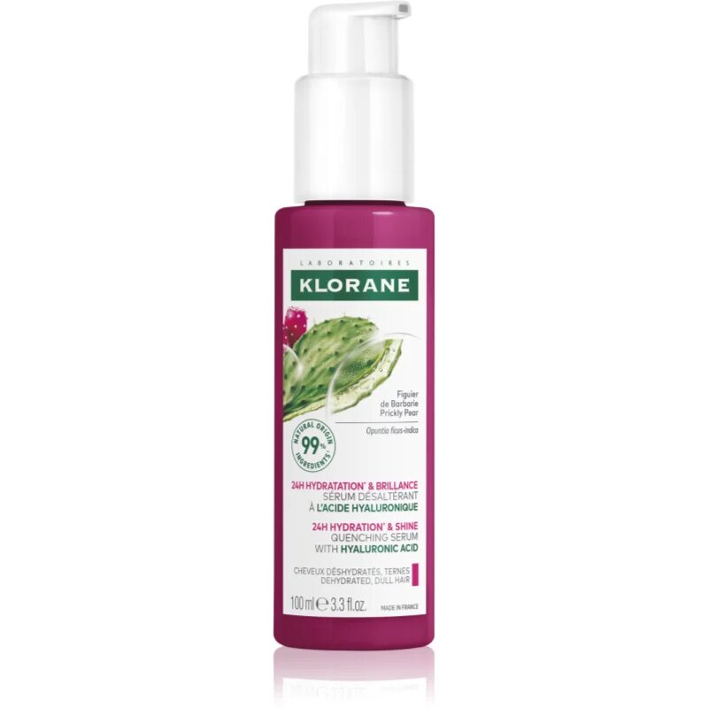 Klorane Prickly Pear vlažilni serum s hialuronsko kislino 100 ml