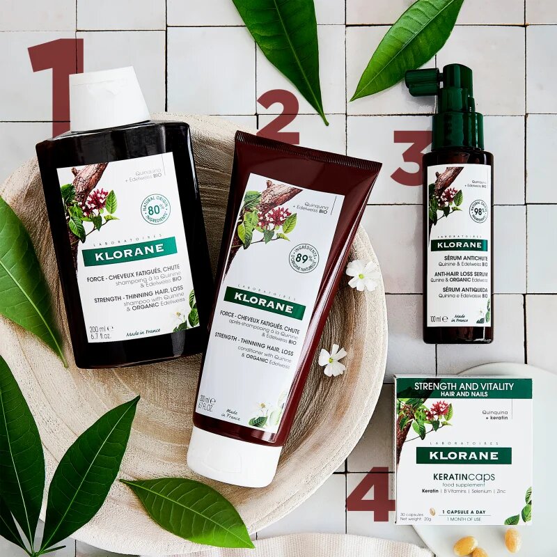 Klorane Quinine Anti-Hair Loss Shampoo šampon za okrepitev las proti izpadanju las 400 ml