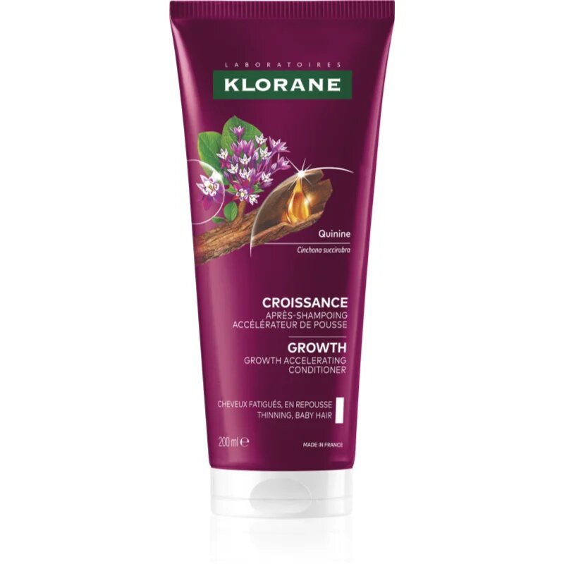 Klorane Quinine Growth Accelerating Conditioner balzam za okrepitev in rast las 200 ml
