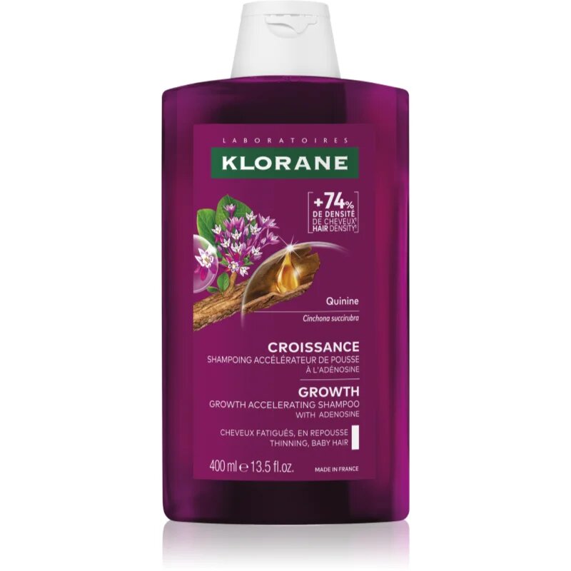 Klorane Quinine Growth Accelerating Shampoo šampon za okrepitev in rast las 400 ml