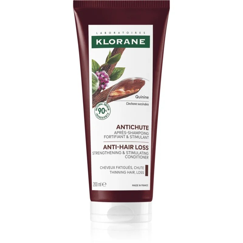 Klorane Quinine Strengthening & Stimulating Conditioner krepilni balzam za oslabljene lase ki so nagnjeni k izpadanju 200 ml