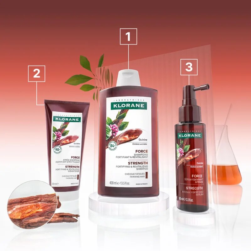 Klorane Quinine Strengthening & Stimulating Conditioner krepilni balzam za oslabljene lase ki so nagnjeni k izpadanju 200 ml