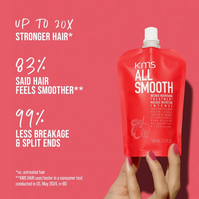 KMS All Smooth Intense nourishing treatment intenzivna hranilna maska za gladek videz las 100 ml