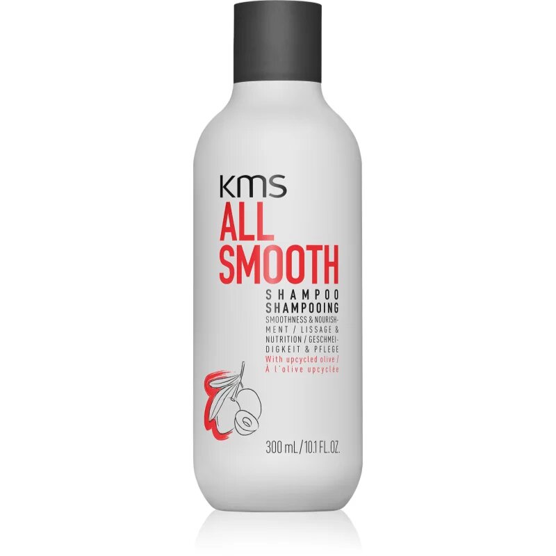 KMS All Smooth Shampoo šampon za glajenje las za močne grobe in suhe lase 300 ml