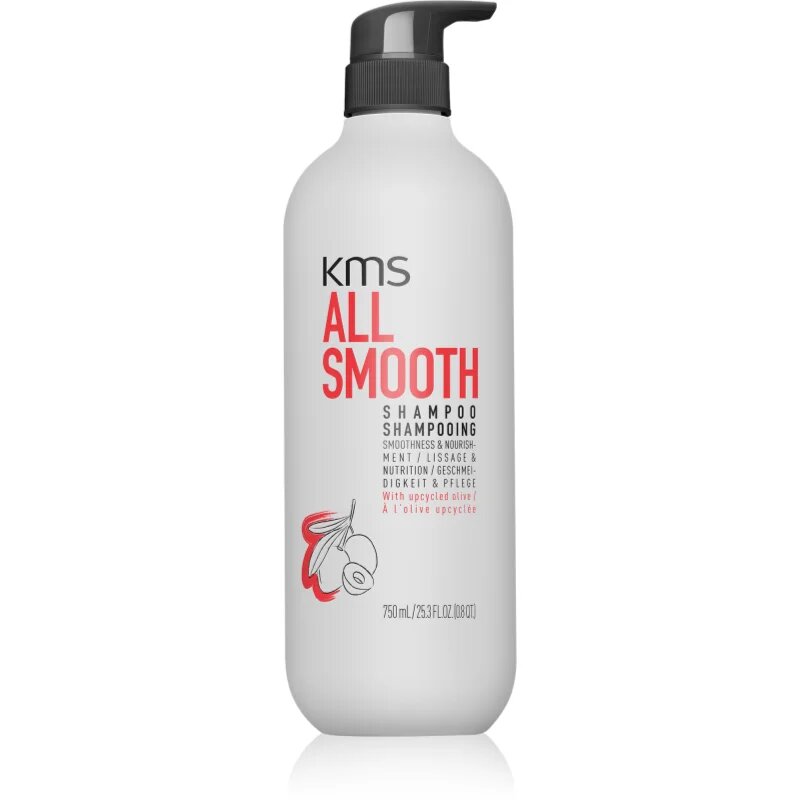 KMS All Smooth Shampoo šampon za glajenje las za močne grobe in suhe lase 750 ml