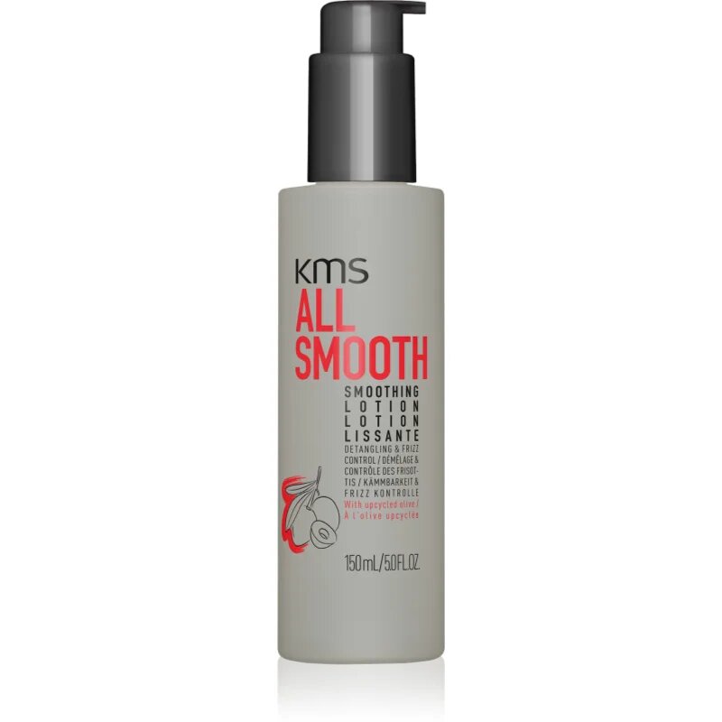 KMS All Smooth Smoothing Lotion losjon za glajenje proti krepastim lasem 150 ml