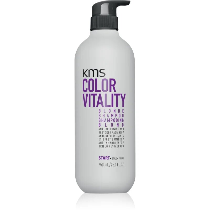 KMS Color Vitality Blonde Shampoo hranilni šampon za blond lase in lase s prameni 750 ml