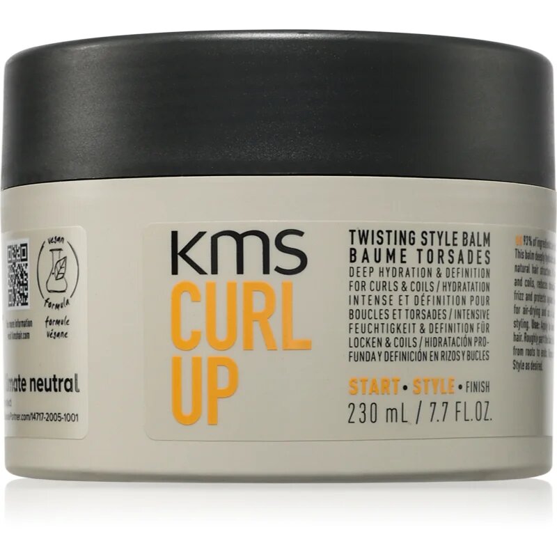 KMS Curl Up Twisting Style Balm stiling krema za valovite in kodraste lase 230 ml