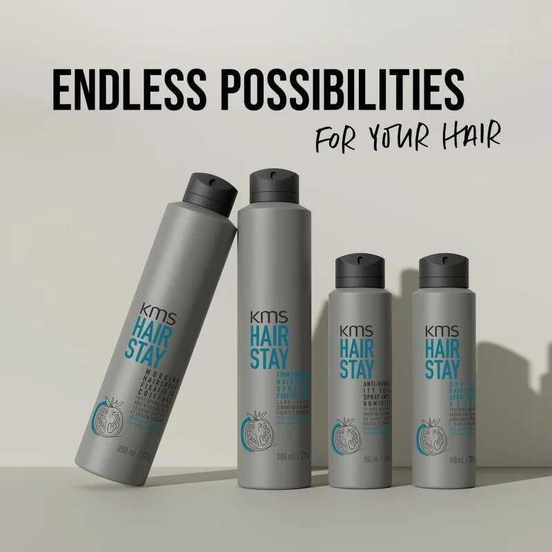 KMS Hair Stay Working Hairspray lak za lase za obremenjene lase 75 ml