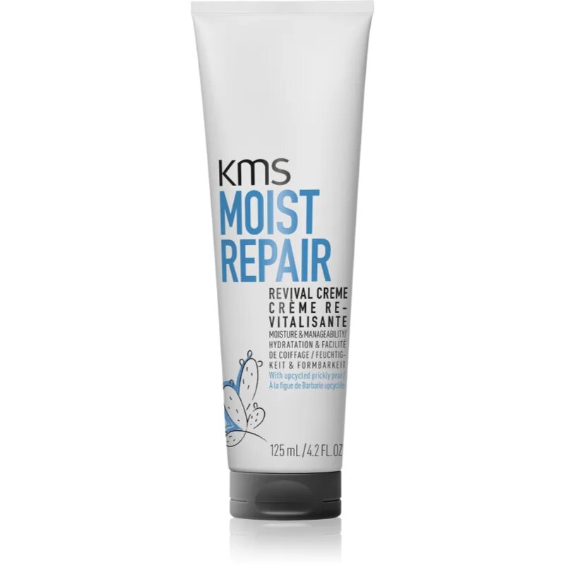 KMS Moist Repair Revival Creme vlažilna krema za lomljive lase 125 ml