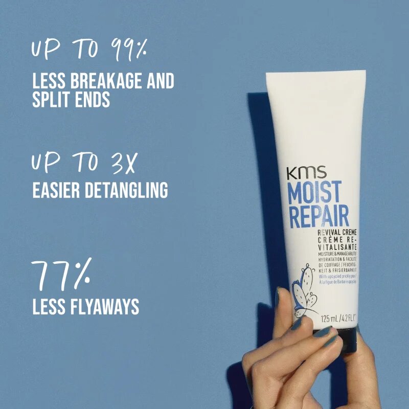 KMS Moist Repair Revival Creme vlažilna krema za lomljive lase 125 ml