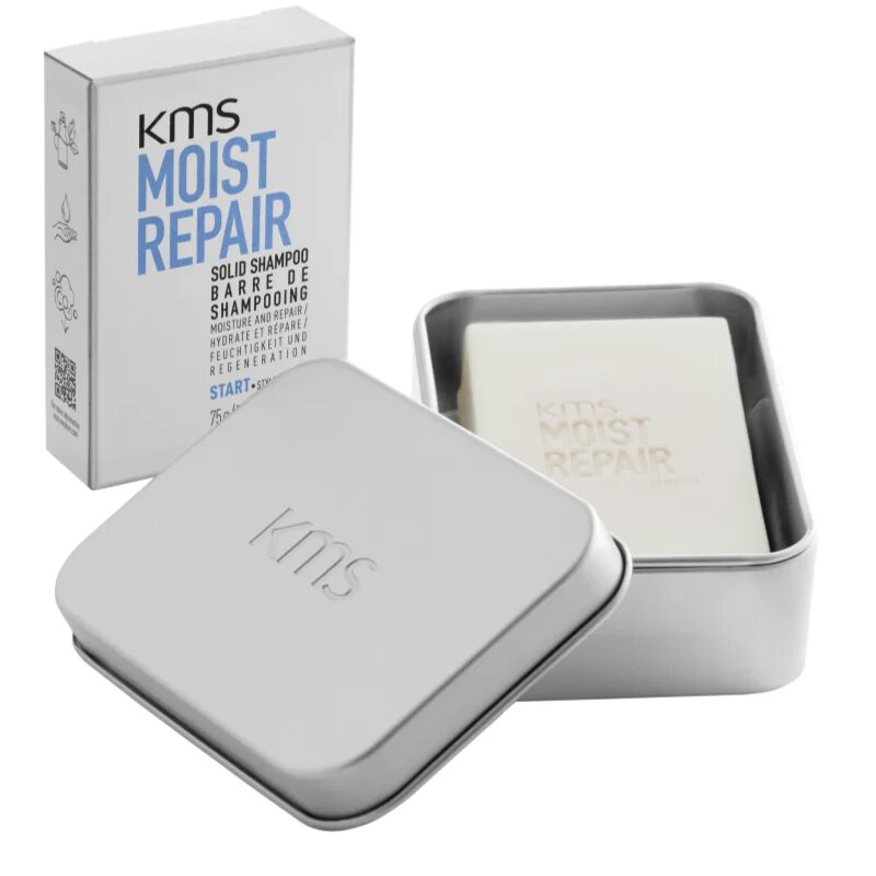 KMS Moist Repair Solid Shampoo trdi šampon za poškodovane lase 75 g
