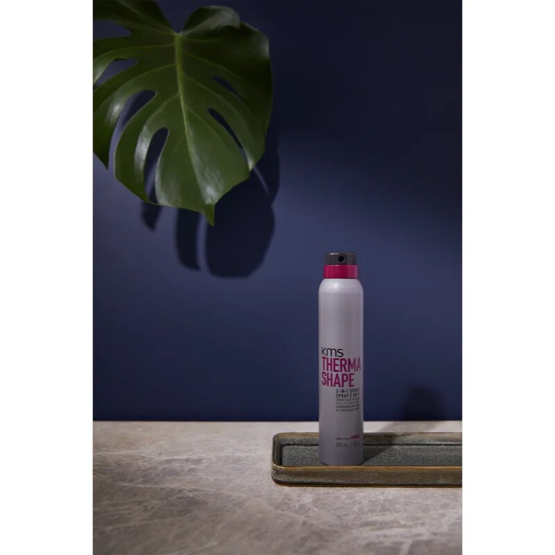 KMS ther 2-in-1 Spray lak za lase z ekstra močnim utrjevanjem za toplotno oblikovanje las 200 ml