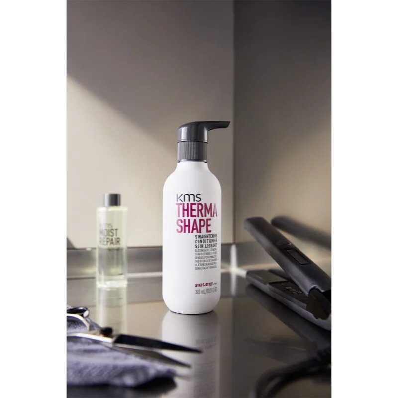 KMS Thermashape Straightening Conditioner globinsko hranilni balzam za obremenjene lase 300 ml