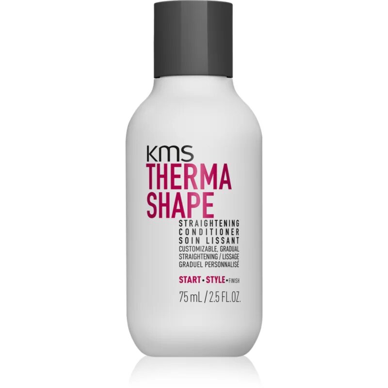 KMS Thermashape Straightening Conditioner globinsko hranilni balzam za obremenjene lase 75 ml
