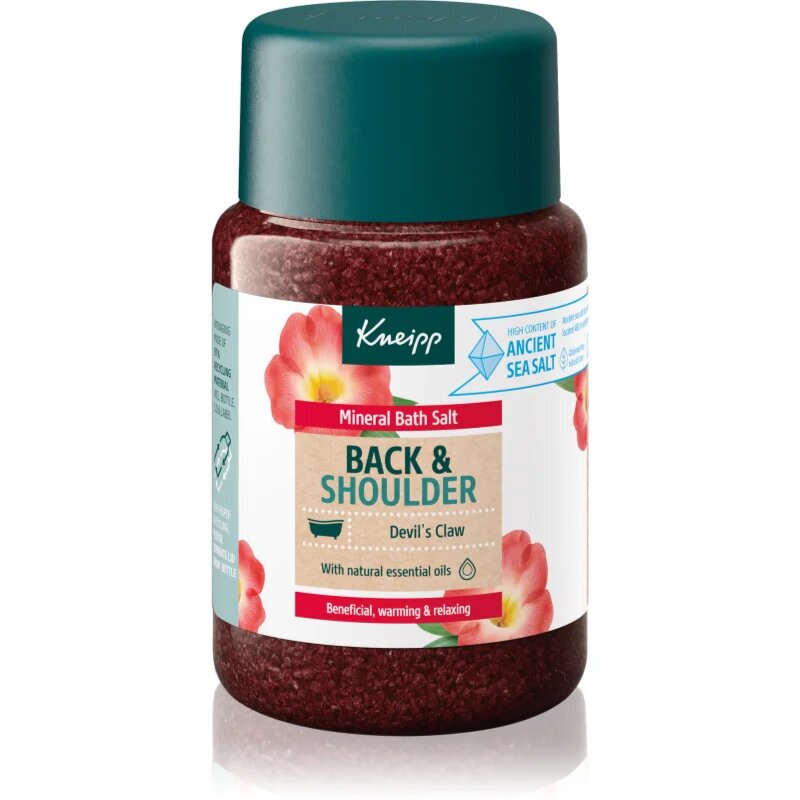 Kneipp Back & Shoulder sol za kopel Devil's Claw 500 g