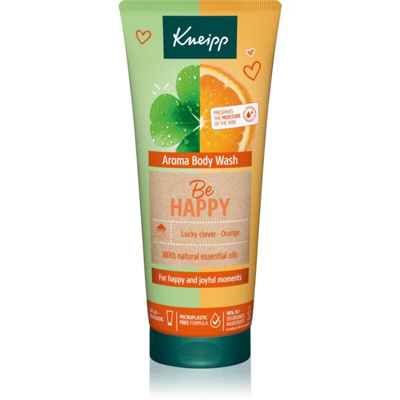 Kneipp Be Happy gel za prhanje Clover & Orange 200 ml