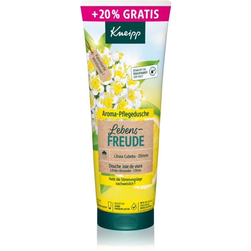 Kneipp Enjoy Life poživljajoči gel za prhanje Litsea Cubeba & Lemon 240 ml