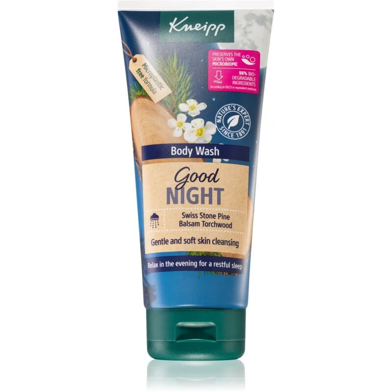 Kneipp Good Night gel za prhanje Swiss Stone Pine & Balsam Torchwood 200 ml