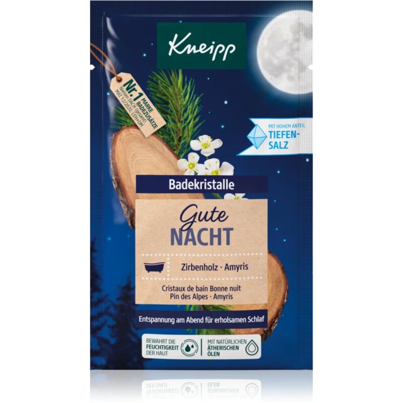 Kneipp Good Night sol za kopel Swiss Stone Pine & Balsam Torchwood 60 g
