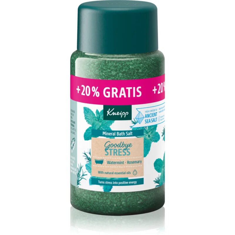 Kneipp Goodbye Stress sol za kopel Watermint & Rosemary 600 g