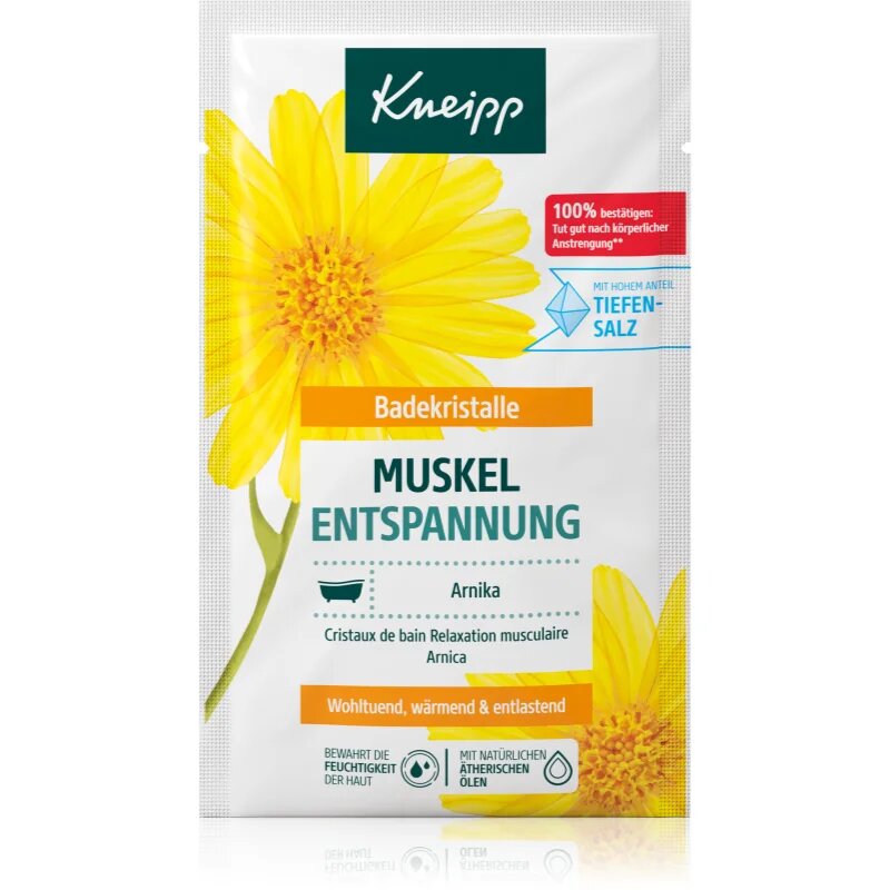 Kneipp Muscle Relaxation sol za kopel za mišice in sklepe Arnica 60 g