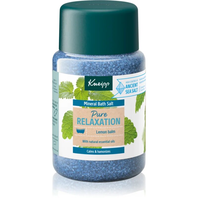 Kneipp Pure Relaxation sol za kopel Lemon Balm 500 g