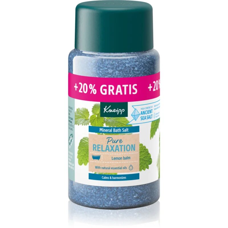 Kneipp Pure Relaxation sol za kopel Lemon Balm 600 g