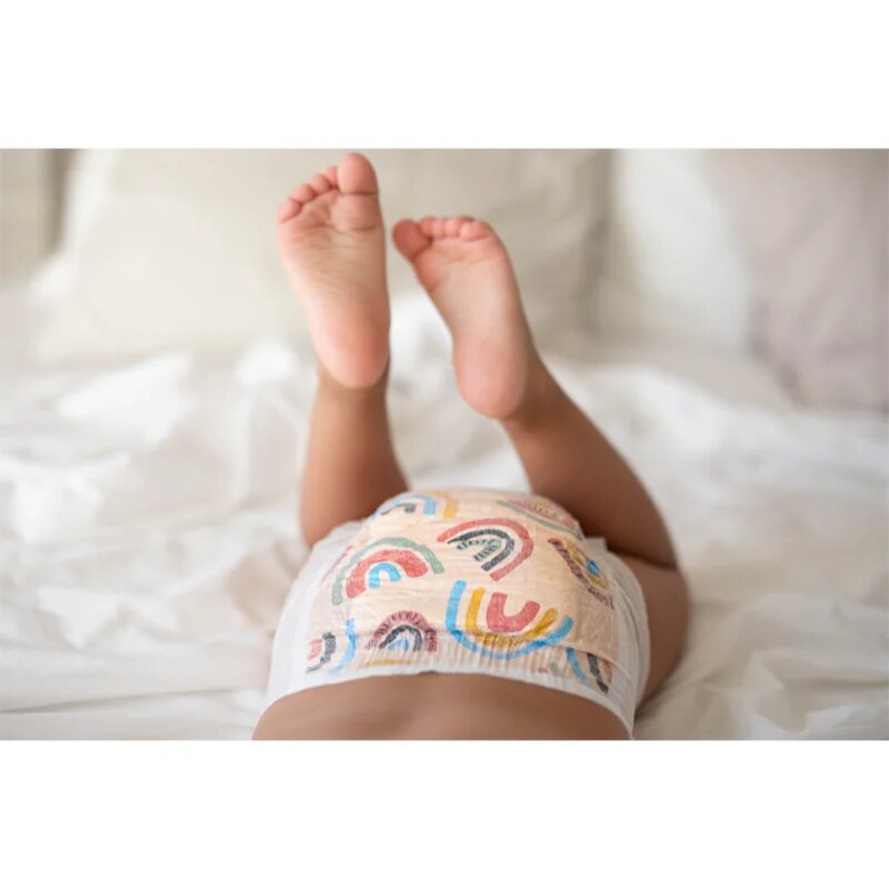 Kolorky Day Rain&Rainbow ekološke plenice za enkratno uporabo velikost M 5-8 Kg 21 kos